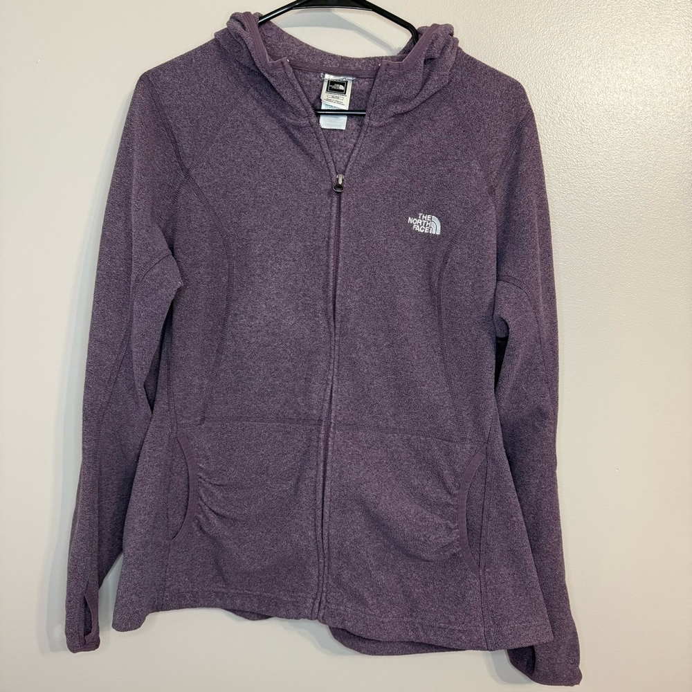 The North Face‎ TKA 100 Performance Fleece Full Zip Hoodie Purple Women’s XL